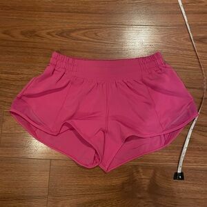 pink lululemon athletics shorts